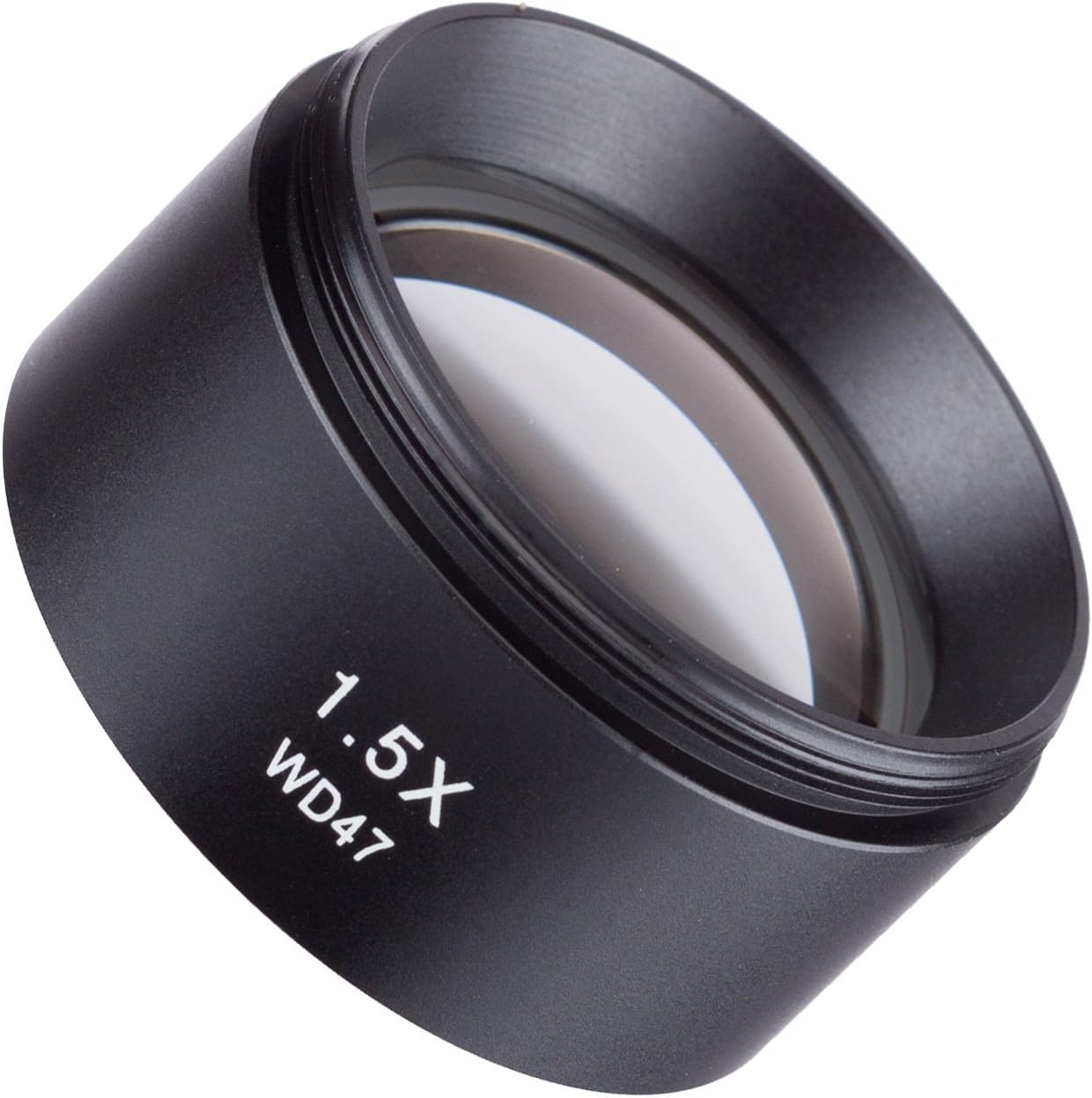 AmScope ZM15 1.5X Barlow Lens For ZM-Series Stereo Microscope Heads, 48mm Diameter Mount