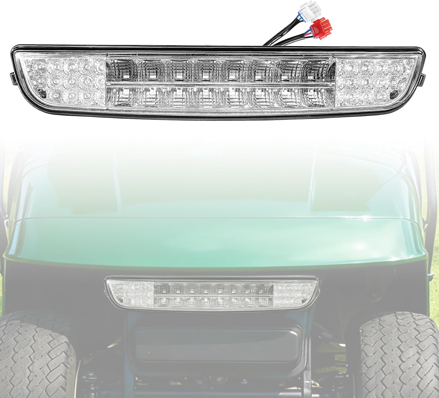 DRIVE UP EZGO TXT Golf Cart Light Bar, Golf Cart LED Headlight Bar Fits for 1994.5-2013 EZGO TXT Electric Golf Carts,12V TXT Headlight Bar without Mounting Bracket