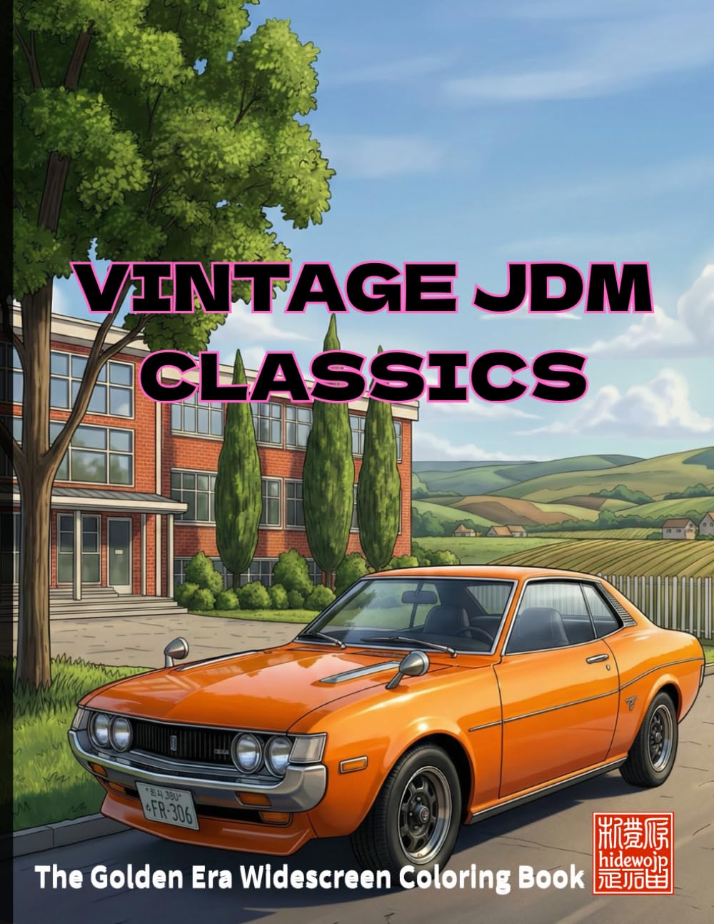 VINTAGE JDM CLASSICS: The Golden Era Widescreen Coloring Book