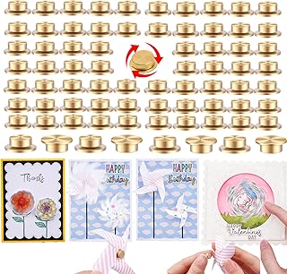 20PcsMini Metal Rotating Bearings for DIY Handmade Crafts Paper Cards Scrapbooking Cards 360°Rotation Smooth Spin Mechanism Spinner Jewelry Making Nail Decoration Rotating Tools