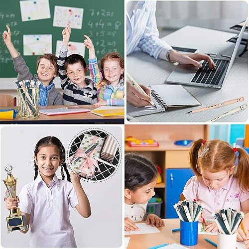 Miniatura 3 de Jinja Brands 12 bolígrafos borrables de tinta de gel para escritura de animales dibujos animados gato cerdo oso panda 0016in tinta azul bolígrafos