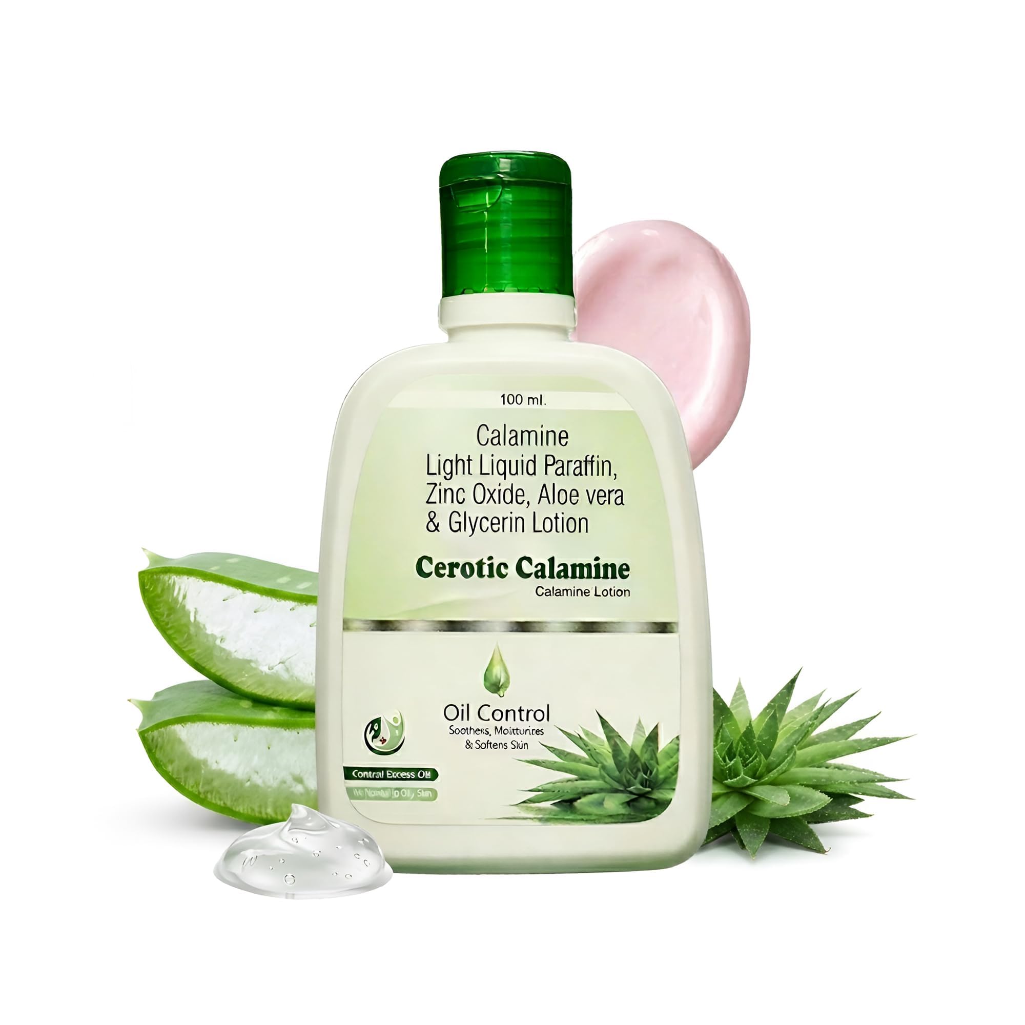 Calamine Lotion with Aloe Vera for Oil Control & Soothing Skin Care | Lightweight Non-Greasy Face Moisturiser for Oily & Acne Prone Skin | Summer Cooling Lotion for Itch Relief & Daily Use - 100ml-image-21