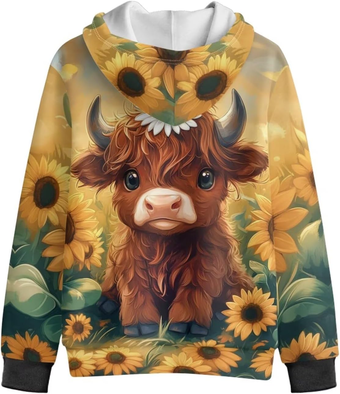 Kids Full Zip Up Hoodies for Girls Boys Hooded Sweatshirt Size 6-16 - Image 5