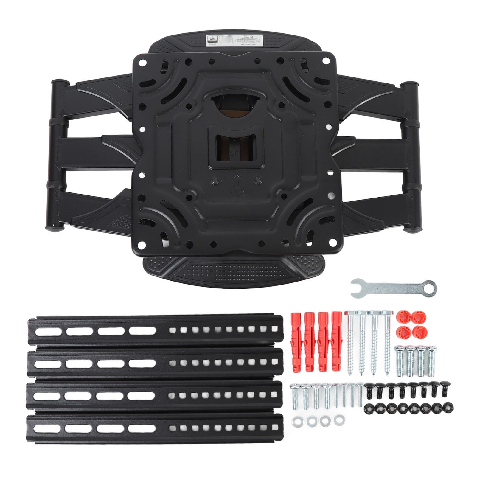 Supporto da Parete per TV Completamente Girevole per TV da 32-75 Pollici, Staffa per Montaggio a Parete Girevole e Inclinabile Fino a 80 Libbre, VESA Massimo 600x400 Mm, Piastra in Acciaio