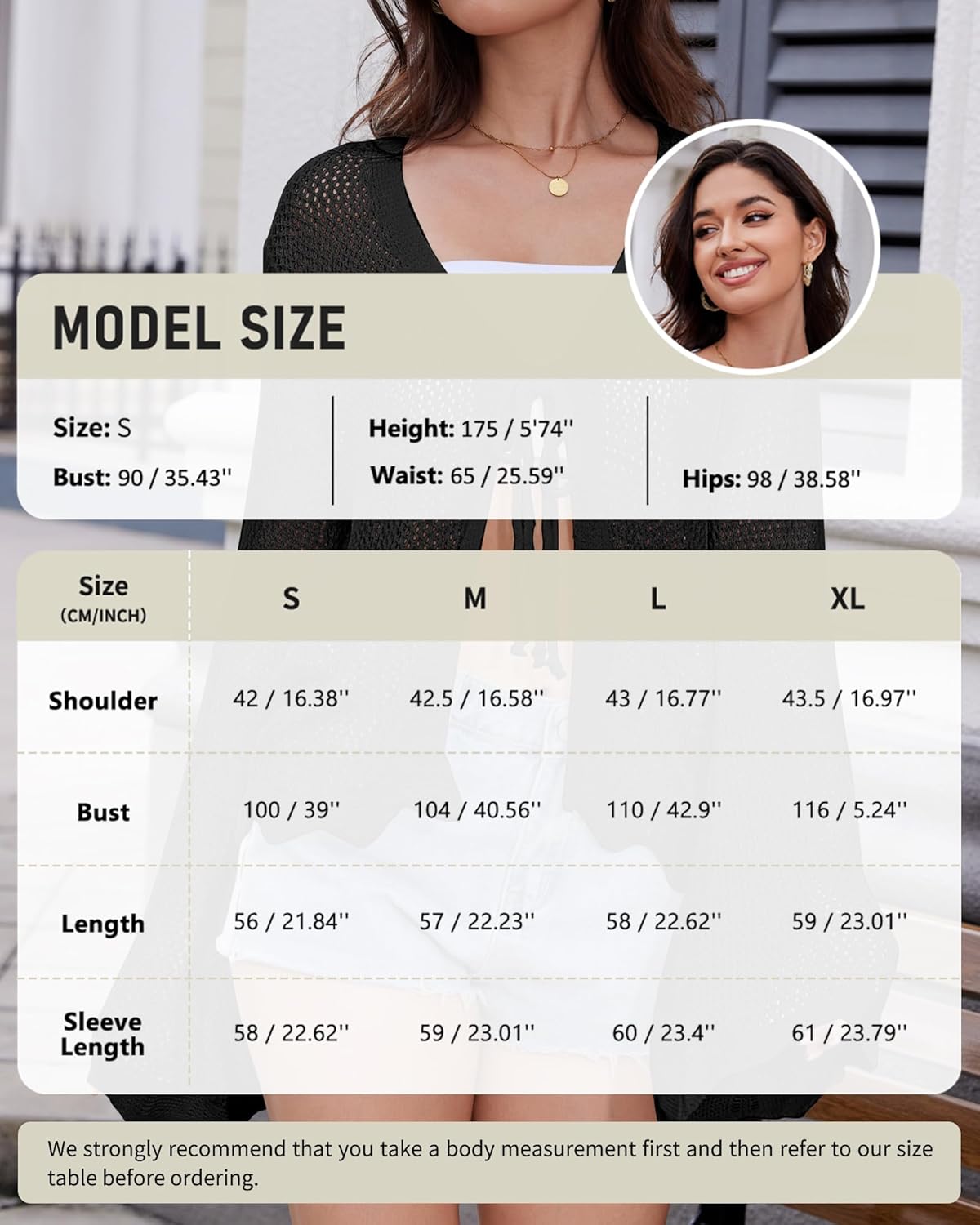 Bsubseach Women Tie Front Crochet Cardigan Lightweight Summer Knit Cardigans Long Sleeve Beach Cover Up - Image 6