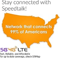 Vista 4 de SpeedTalk Mobile Kit de tarjeta SIM para teléfonos inteligentes y teléfonos celulares Plan mensual de $18 - Llamada y texto ilimitados precargados