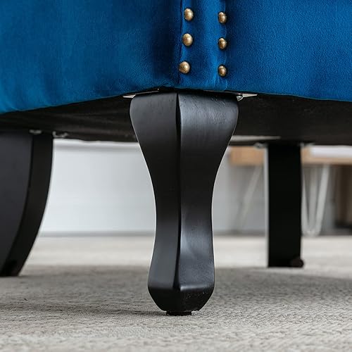 Miniatura 79 de Sillas de lectura Accent Midcentury - Sofá esquinero moderno y cómodo con respaldo copetudo para sala de estar, dormitorio, sala de recepción,