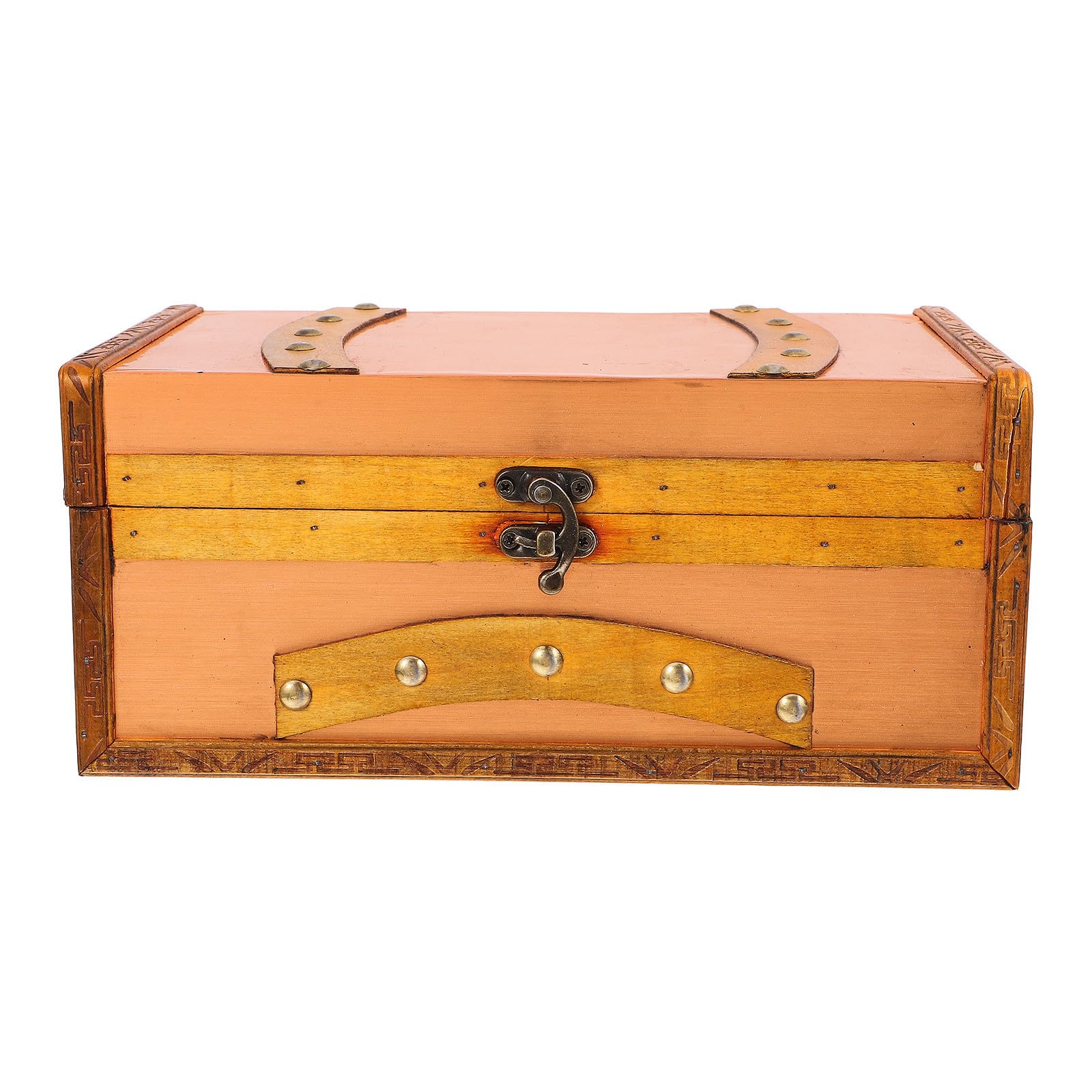 Caja de Almacenamiento Decorativa de Madera Retro para Tarjetas y Recuerdos