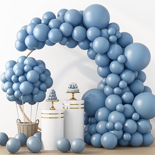 Miniatura 28 de Rubfac - Globos morados, 129 unidades, diferentes tamaños, 18, 12, 10 y 5 pulgadas para arco de guirnalda, látex, decoración de fiesta, cumpleaños