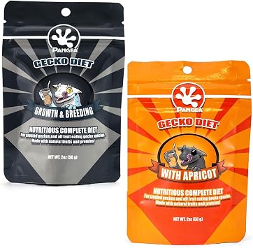 Pangea Gecko Diet Breeding Formula & Apricot Bundle - 2oz Breeding Formula Mix and Apricot Mix