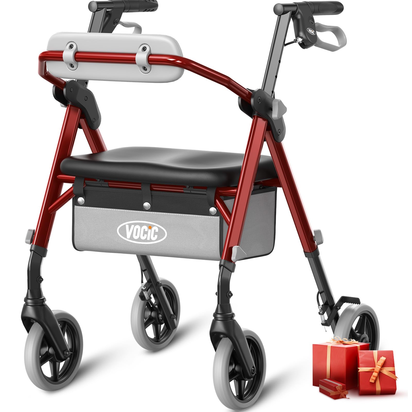 VOCIC Z11 Rollator plegable y ligero con asiento