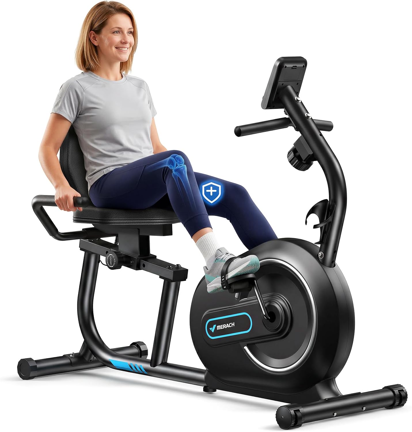 MERACH Cyclette Magnetica Recumbent Bike S08