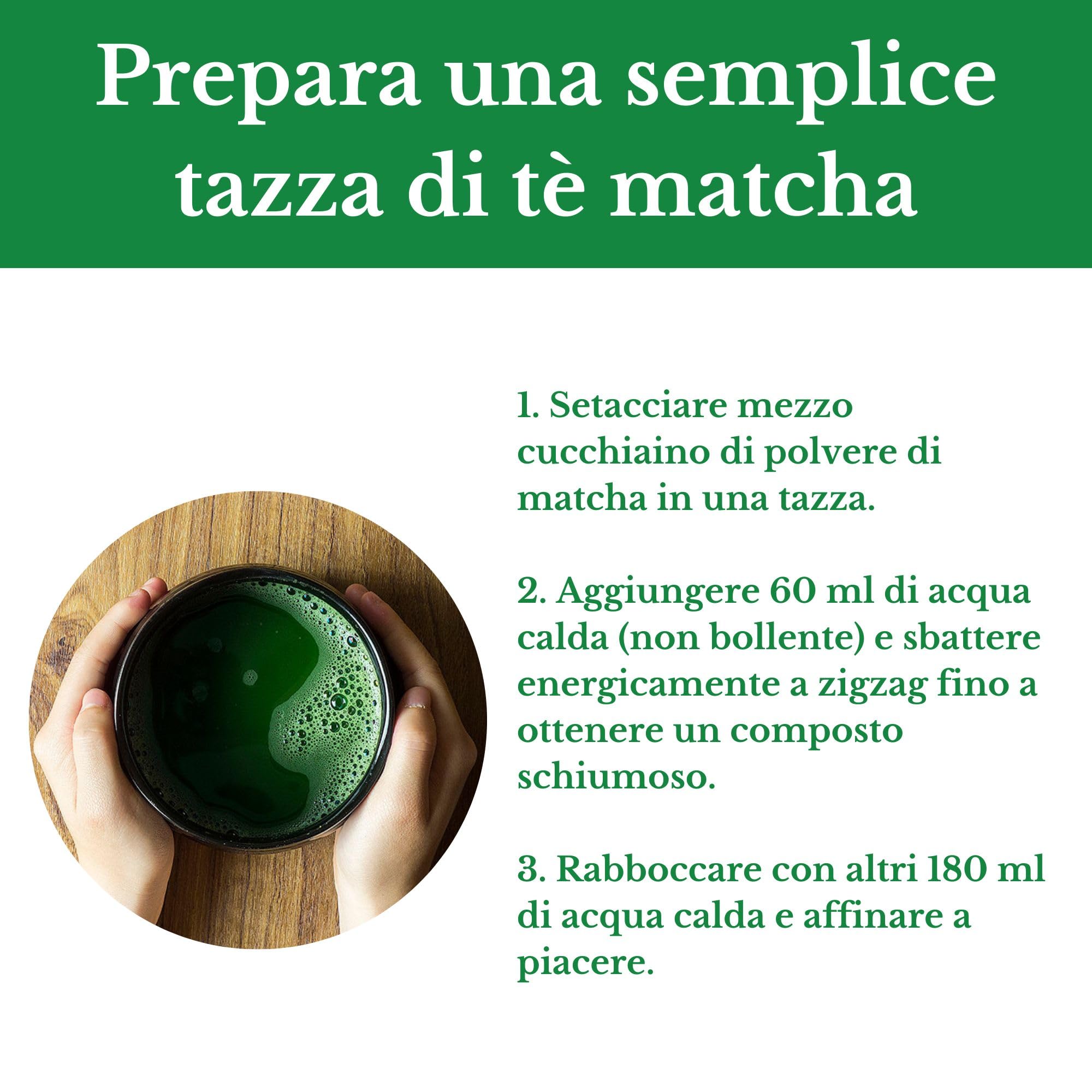Matcha Giapponese Premium da Kagoshima - Tè Verde in Polvere 50g - Per Lattes, Frullati e Torte - Vincitore del Premio "Great Taste" - Heapwell Superfoods