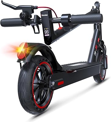 iScooter Electric Scooter for Adults and Big Kids, 19 Mph Top Speed, 18Miles Max Range, Foldable Lightweight E Scooter with Adjustable Speed, Double Braking Systems