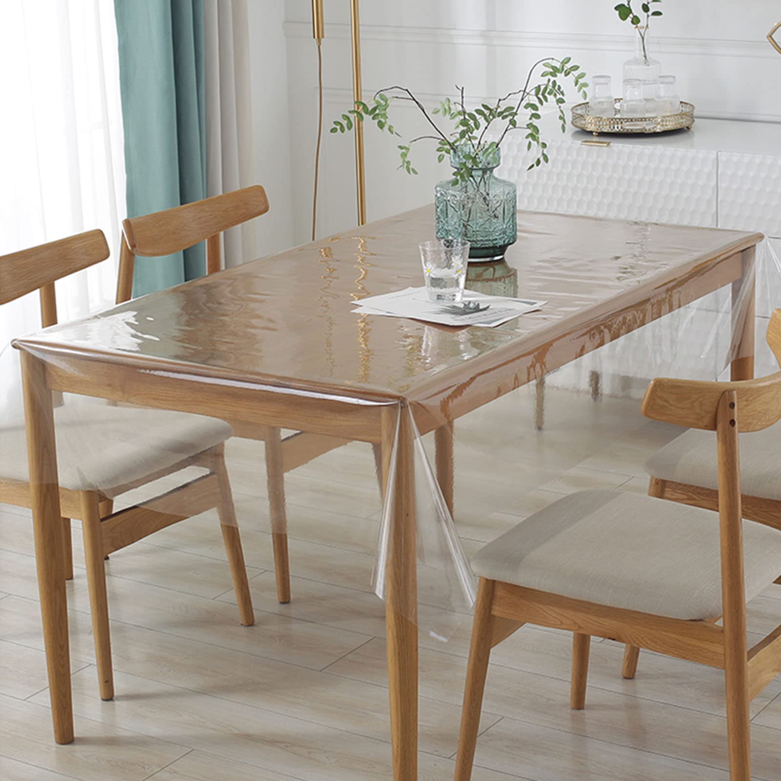 Amazon｜ビニール 透明 テーブルクロス 120×200cm 厚さ0.5mm PVC製