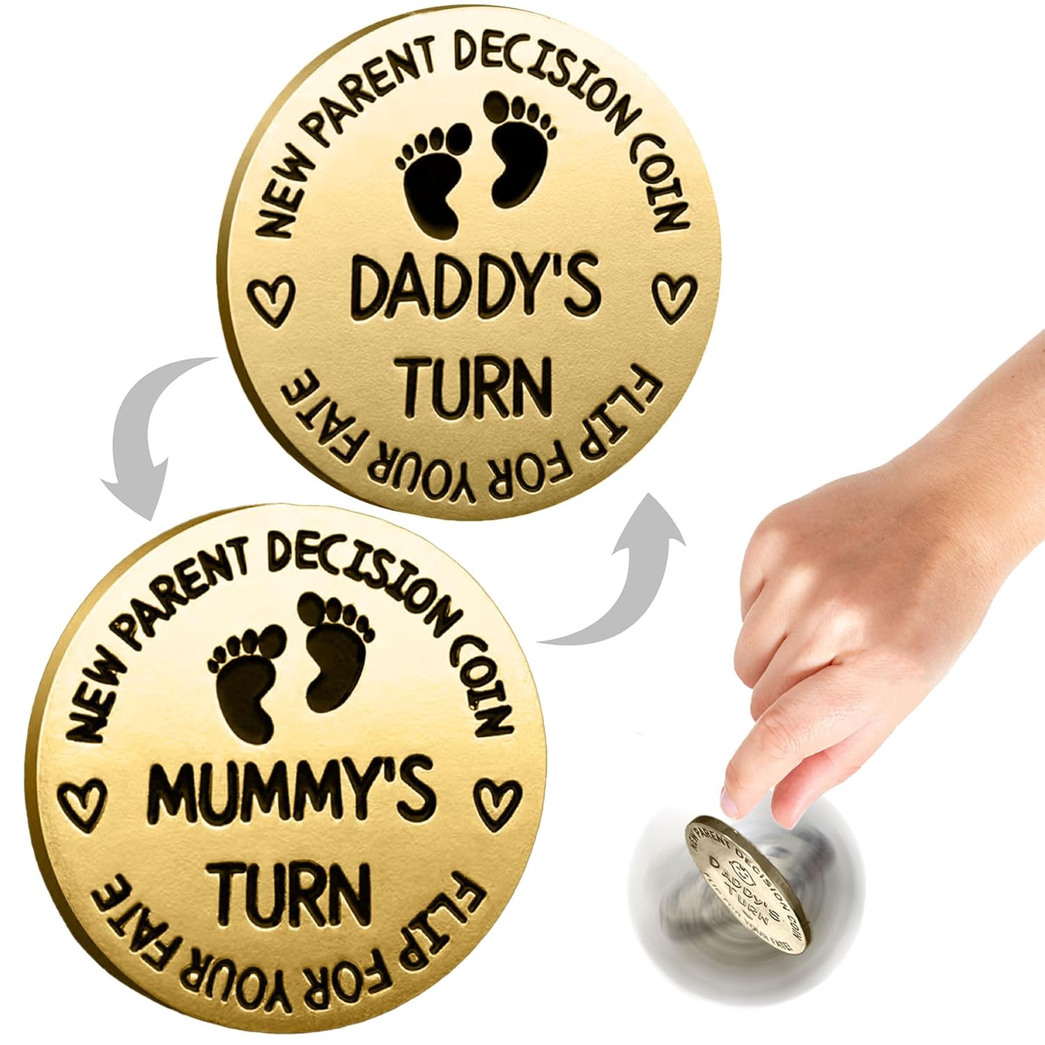 Baby Shower Gifts Parents Decision Tokens for New Mom&Dad,Funny New Baby Gifts New Mom Gifts New Parents Gifts for Couples,Postpartum Gifts for Mom Essentials