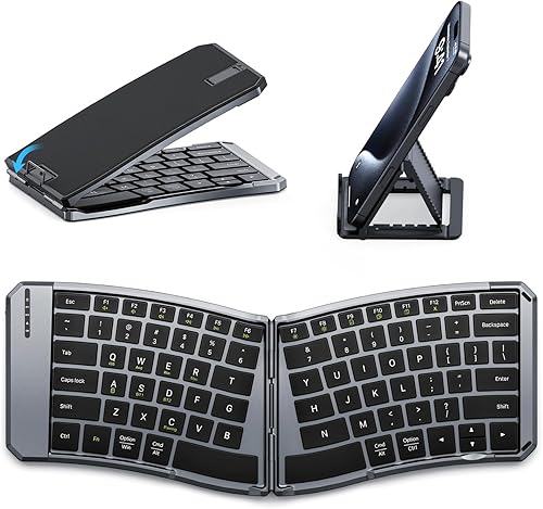 MoKo Bloc numérico Bluetooth, teclado numérico recargable inalámbrico para portátil, 34 teclas de metal externo para entrada de datos, teclado