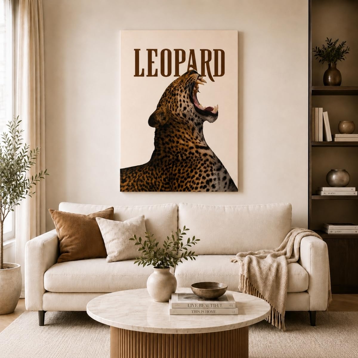 ag.art deco® Premium 3er Leinwandbilder 50x70 100% Baumwolle auf Holzrahmen