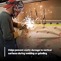 Vista 4 de 3M Papel de desviación de soldadura y chispa 05916, retardante de llama, respaldo adhesivo, reposicionable, 24 pulgadas x 150 pies