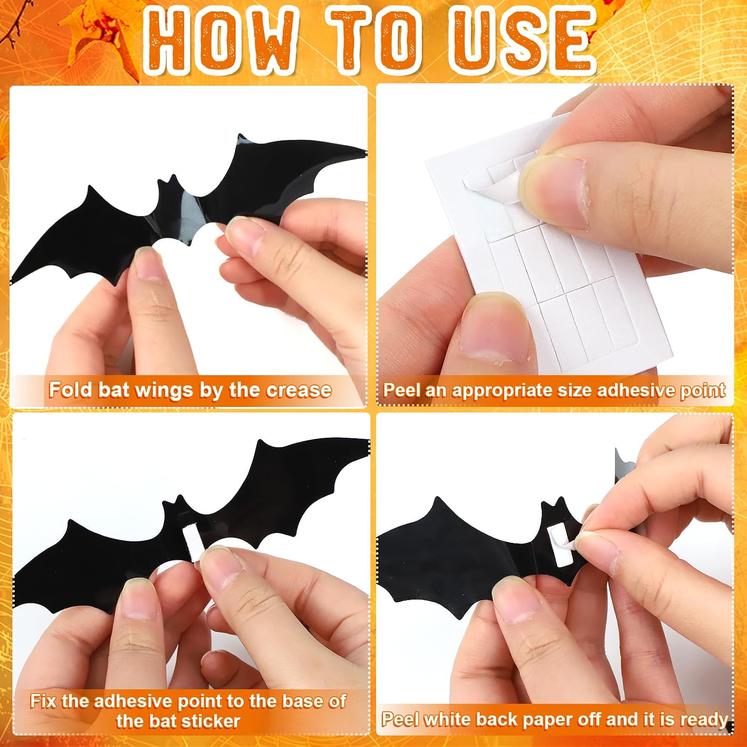 Halloween Bulletin Board Decorations 3D Halloween Bat Scary Castle Pumpkin Tree Paper Cutouts We're a Spooky Batch Decor for Kids Holiday Classroom Wall Home Office Supplies