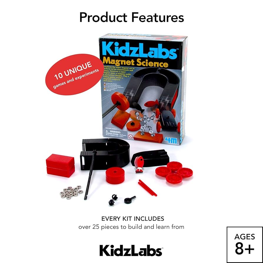 Amazon.com: 4M Magnet Science Kit - 10 Magnetic Experiments