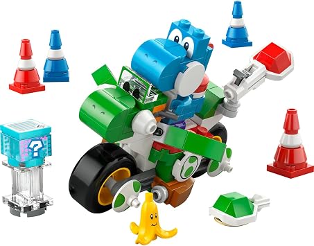 LEGO Super Mario: Mario Kart – Yoshi Bike 72031, Creative Toy Making Set for Boys and Girls and Gamers 7 and Over, Birthday Gift for Gamers (133 Pieces)
