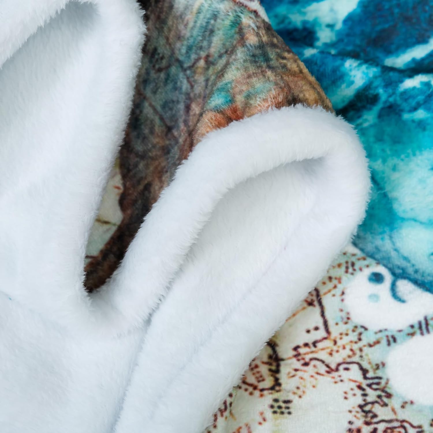 Sviuse Sea Turtle Blanket Tropical Turtles Fleece Throw Super Soft Blue Sea Turtle Gifts for Ocean Lovers Turtle Bedding Couch Blanket (50" x 60", Turtle 4) - Image 6