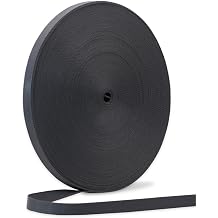 5/8 Inch Black Nylon Webbing Strap for Sewing 50 Yards