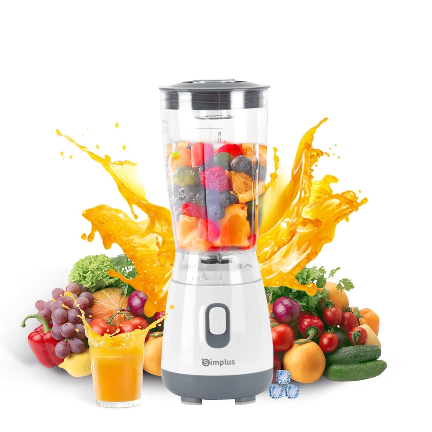 SIMPLUS Blender for Smoothies 20 Oz BPA-Free Portable Small Blenders for Kitchen Mini Juicer for Shakes Protein Drinks