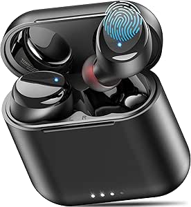 TOZO T6 Wireless Earbuds, IPX8 Waterproof Ear Buds, Stereo Bass Sound Bluetooth 5.3 Headphones in Ear, 50 Hours Playtime Earphones, Wireless Charging Case, Custom 32 EQ via APP asin的图片