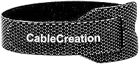 Vista 9 de CableCreation Bridas para cables, resistentes correas autoadhesivas con pegamento trasero, correas de gestión de cables, organizador de cables