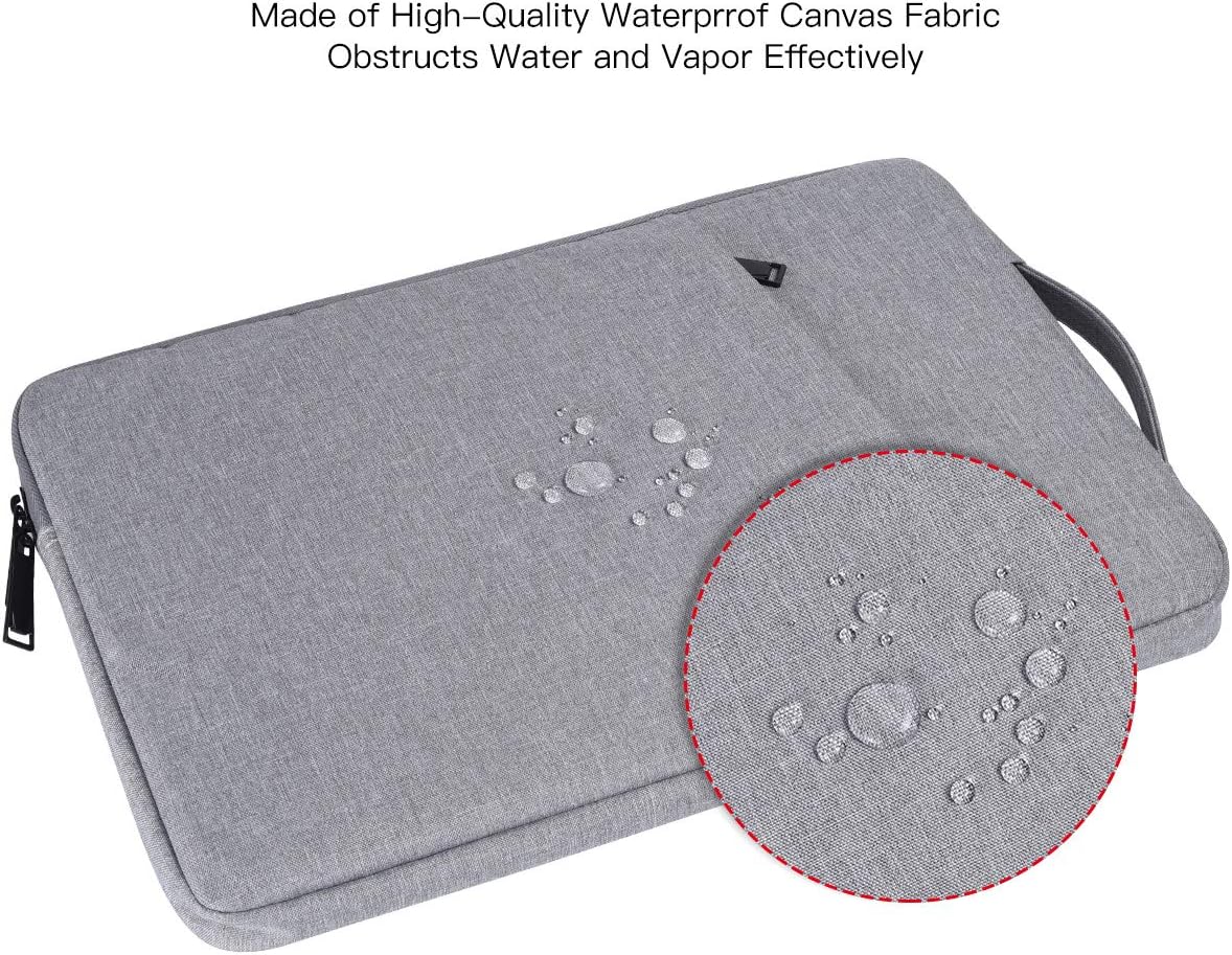 14 inch Chromebook Case Sleeve for HP Stream 14/ Chromebook x360/Elitebook/Omnibook 14, Lenovo Yoga/IdeaPad, Dell Inspiron Carrying Bag, Light Grey - Image 5