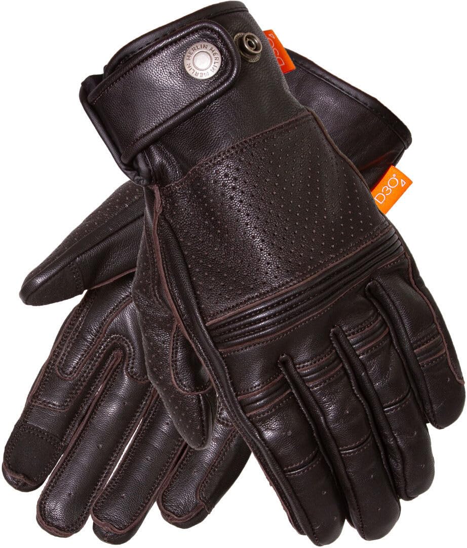 Merlin Leigh D3O Heritage Rękawice motocyklowe, brązowy, 2XL