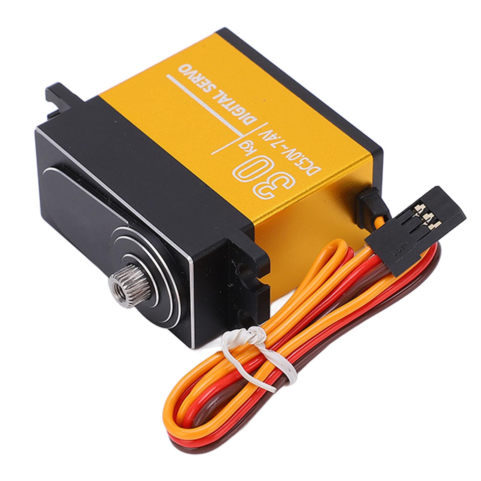 Alomejor Servo Digital 30KG, Engranaje Metálico Impermeable con Brazo 25T