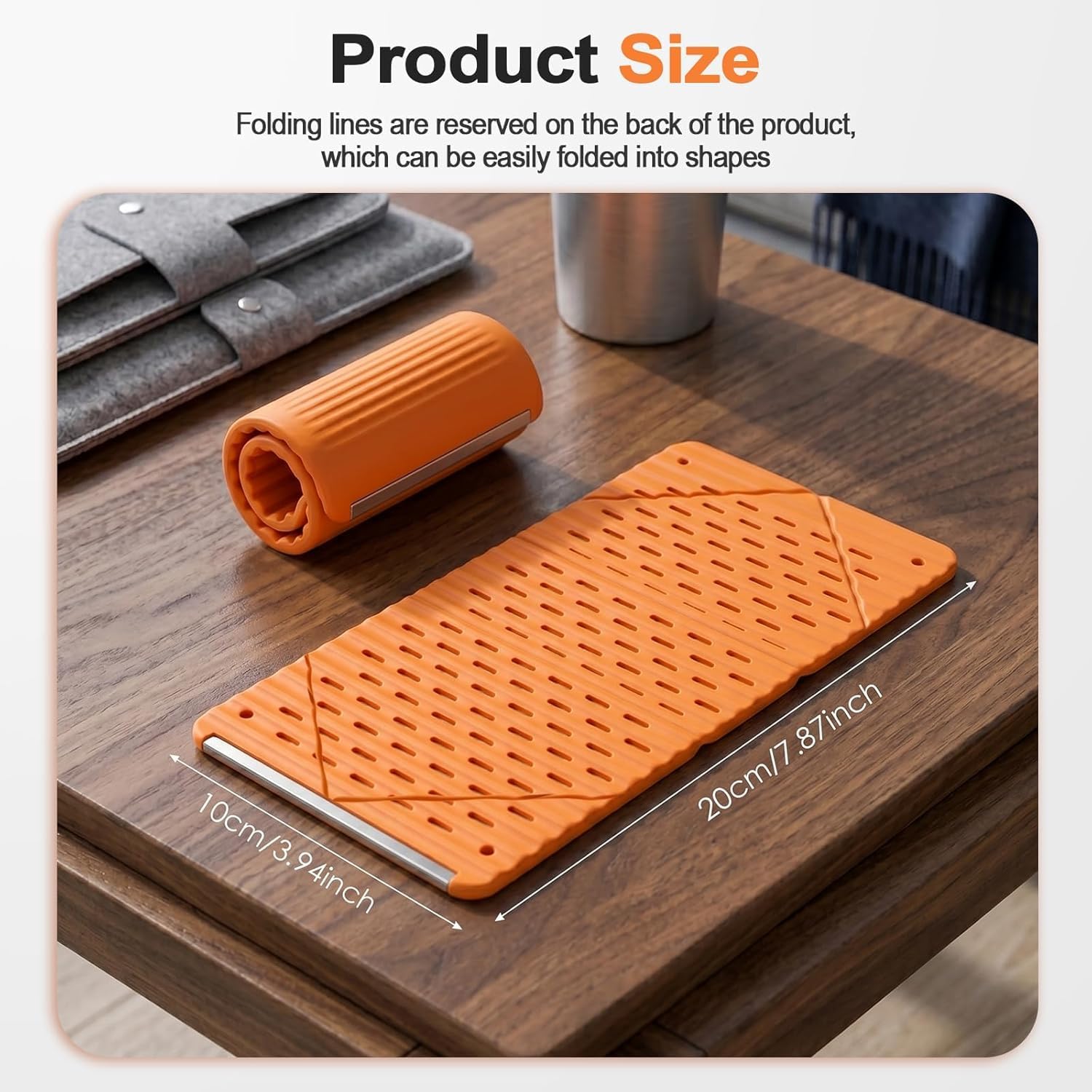 2PCS 2026 New Flexible Silicone Aluminum Phone Holder Stand Bendable Freely into Any Shape, Universal Adjustable Phone Stand Desktop Anti-Slip Mount for Home Office Travel (Orange Lack) image 3