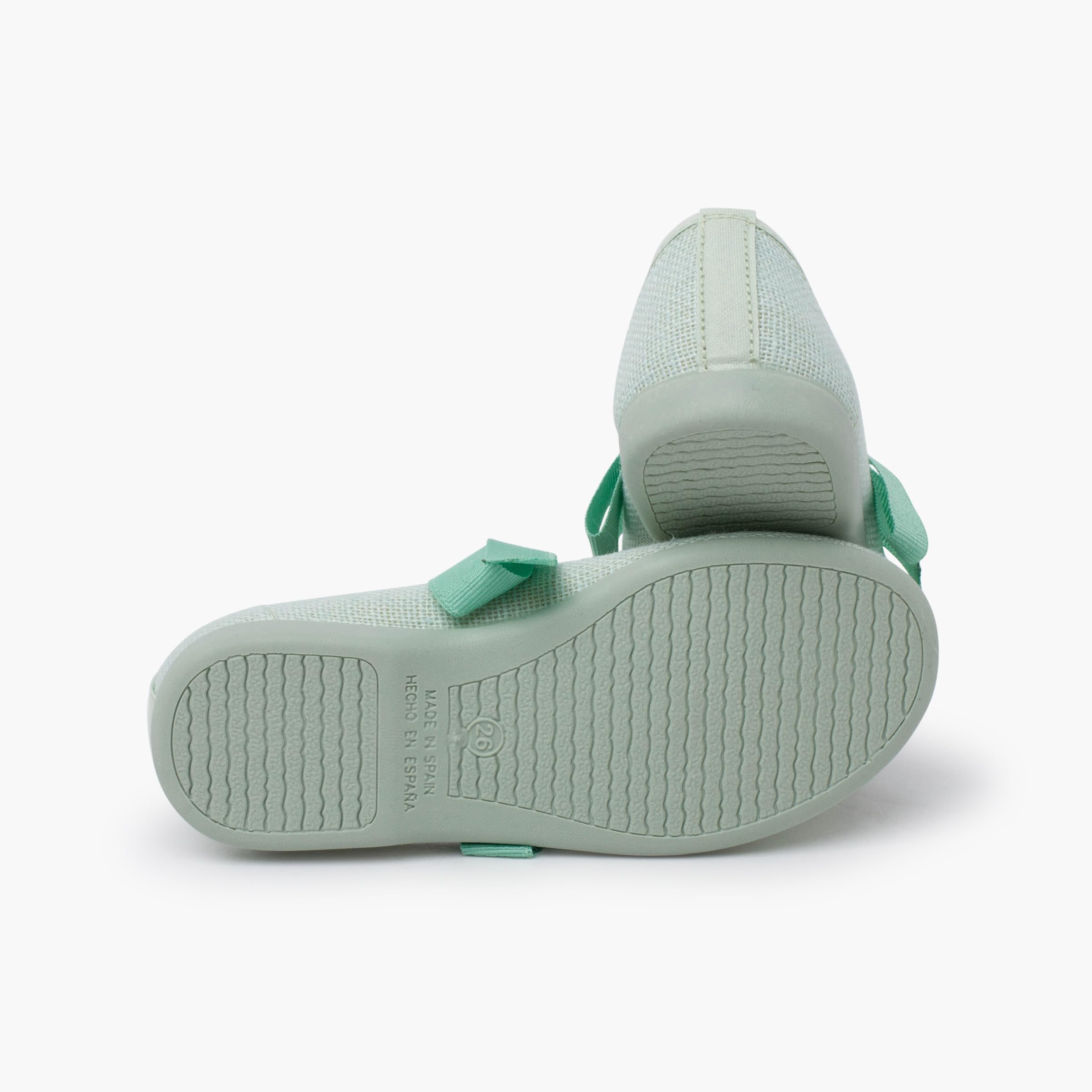 Pisamonas Chaussures Babies en Lin avec Nœud Faya