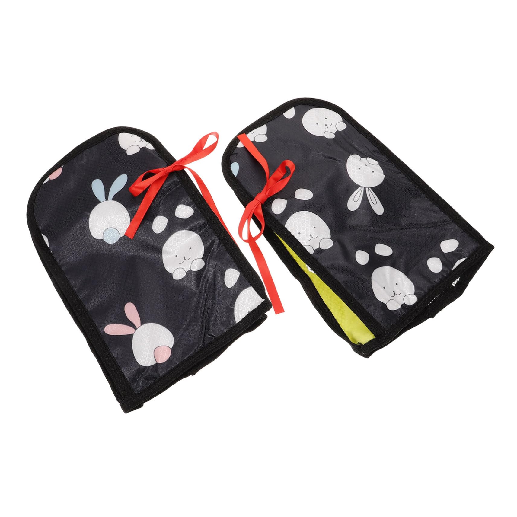 CHILDWEET Waterproof Breathable Handlebar Gloves Cute Cartoon Design for E-Bikes Scooters Motorcycles Adjustable Size for All-Weather Riding