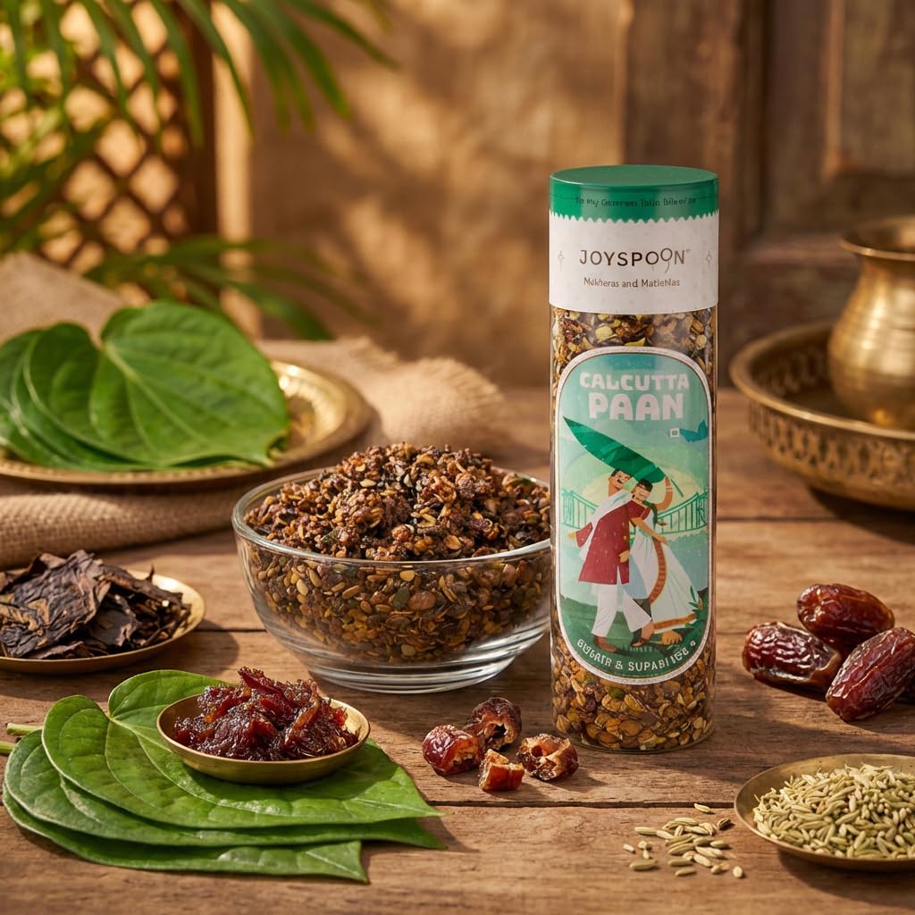 JoySpoon Calcutta Paan Mukhwas Mouth Fresheners | Traditional Meetha Paan Mix | Sweet Pan | After Meal Snacks | No Artificial Colors or Preservatives | 100g