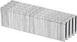 Uxcell 18 Agrafes de la couronne étroite de l'échelle 1/4" x3/8", 1000Pcs Acier galvanisé pour Pneumatique, Agrafeuse électrique, Blanc