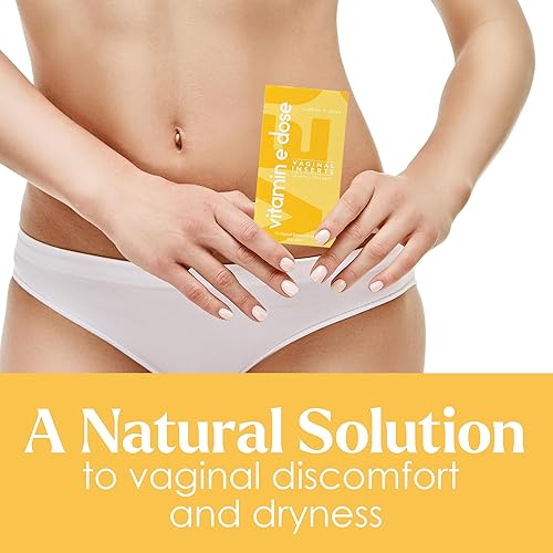 Vista 3 de Supositorio de dosis de vitamina E para la madre de 30 UI cada uno, hidratante sin hormonas para sequedad vaginal para lubricar áreas secas, 10