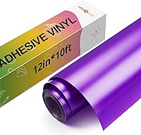 Vista 12 de HTVRONT Rollos de vinilo permanente azul – Vinilo adhesivo permanente de 12 pulgadas x 11 pies compatible con máquina de corte Cricut, Silhouette