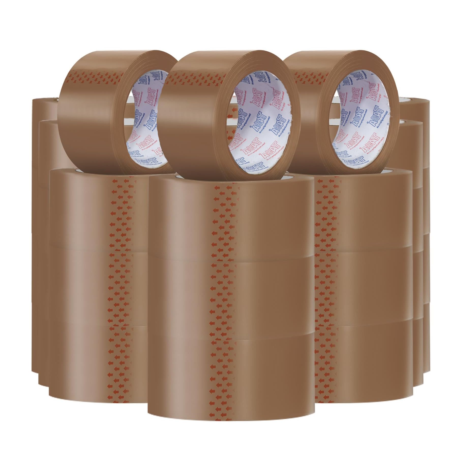 30 x TAHA ROLLE BRĄZOWEGO BUFFU PAKOWANIA PAKOWANIA TAŚMY ZAMIENIE KARTONOWE 48 mm x 66 m