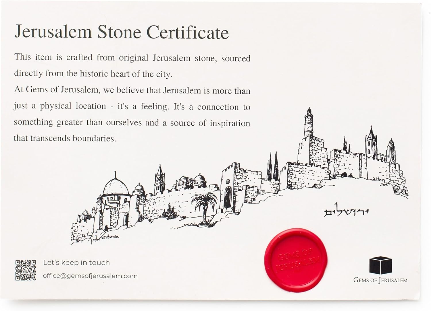 Jerusalem Stone Oval Tea Light Essential Oil Diffuser Set, Hand Carved Aromatherapy Burner with Engraved Jerusalem, Includes Amber + Bay Leaf & Cedar Oils