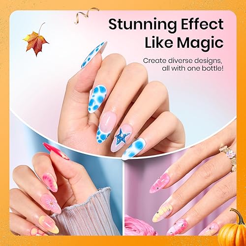 Miniatura 155 de Beetles - Juego de 6 esmaltes de uñas en gel color rojo borgoña, morado, lila, sangría para glamour de primavera, permanentes, para lámpara LED/UV