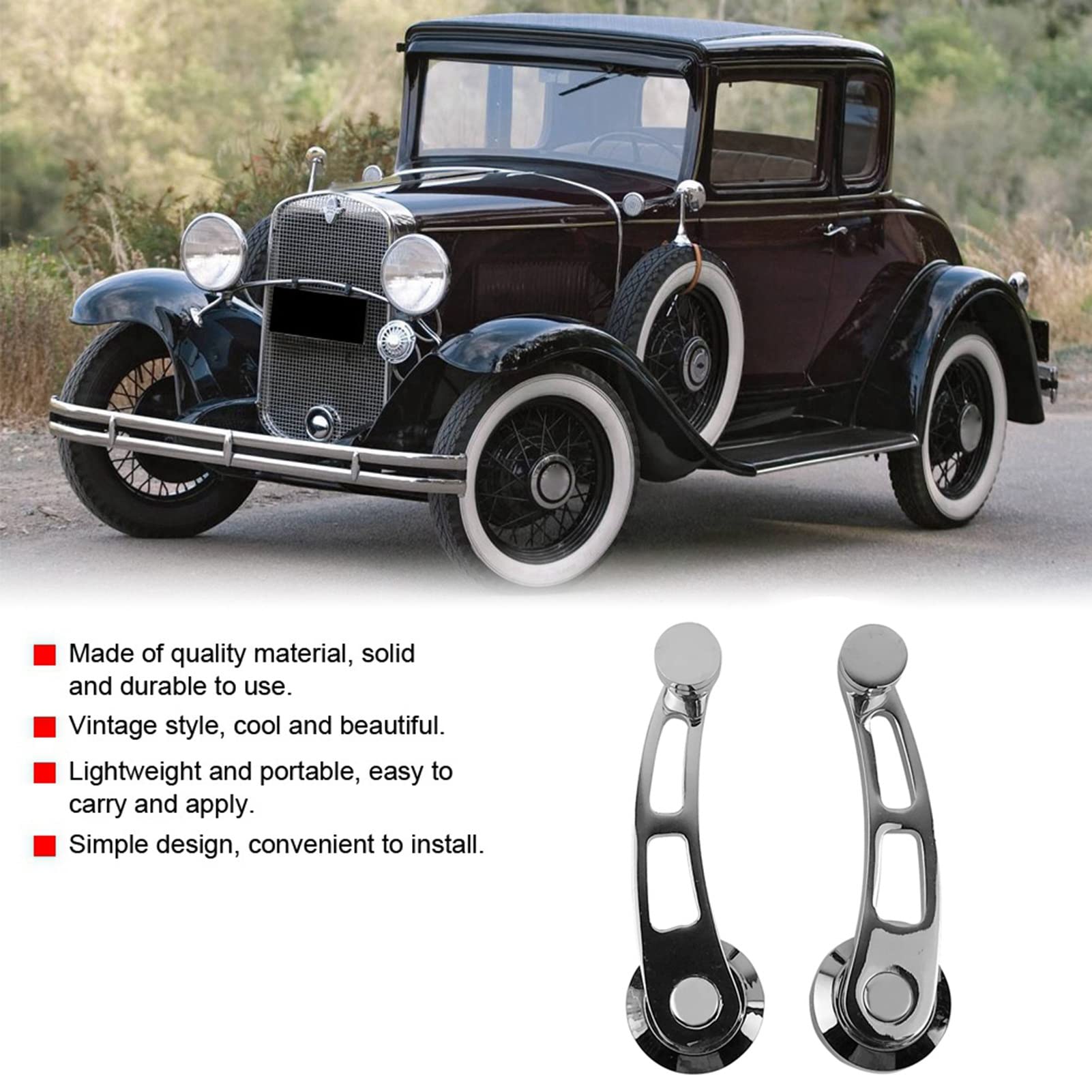 Qqmora Crank Handle, Car Crank Winder Crank Riser Kit Car Truck Crank Handle Winder Riser Replacement Crank for Car Parts for Crank, cranks and Accessories