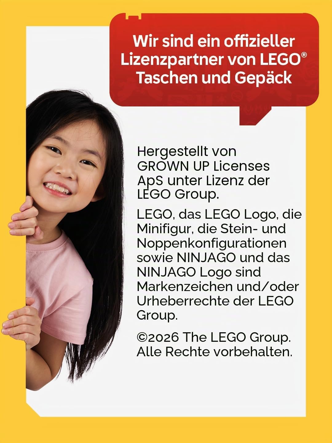 LEGO® NINJAGO® Schulranzen Jungen 1. Klasse Kai – 3-teiliges Easy Light Schulranzen Set mit Rucksack, Federmäppchen Junge & Turnbeutel – leicht & reflektierend