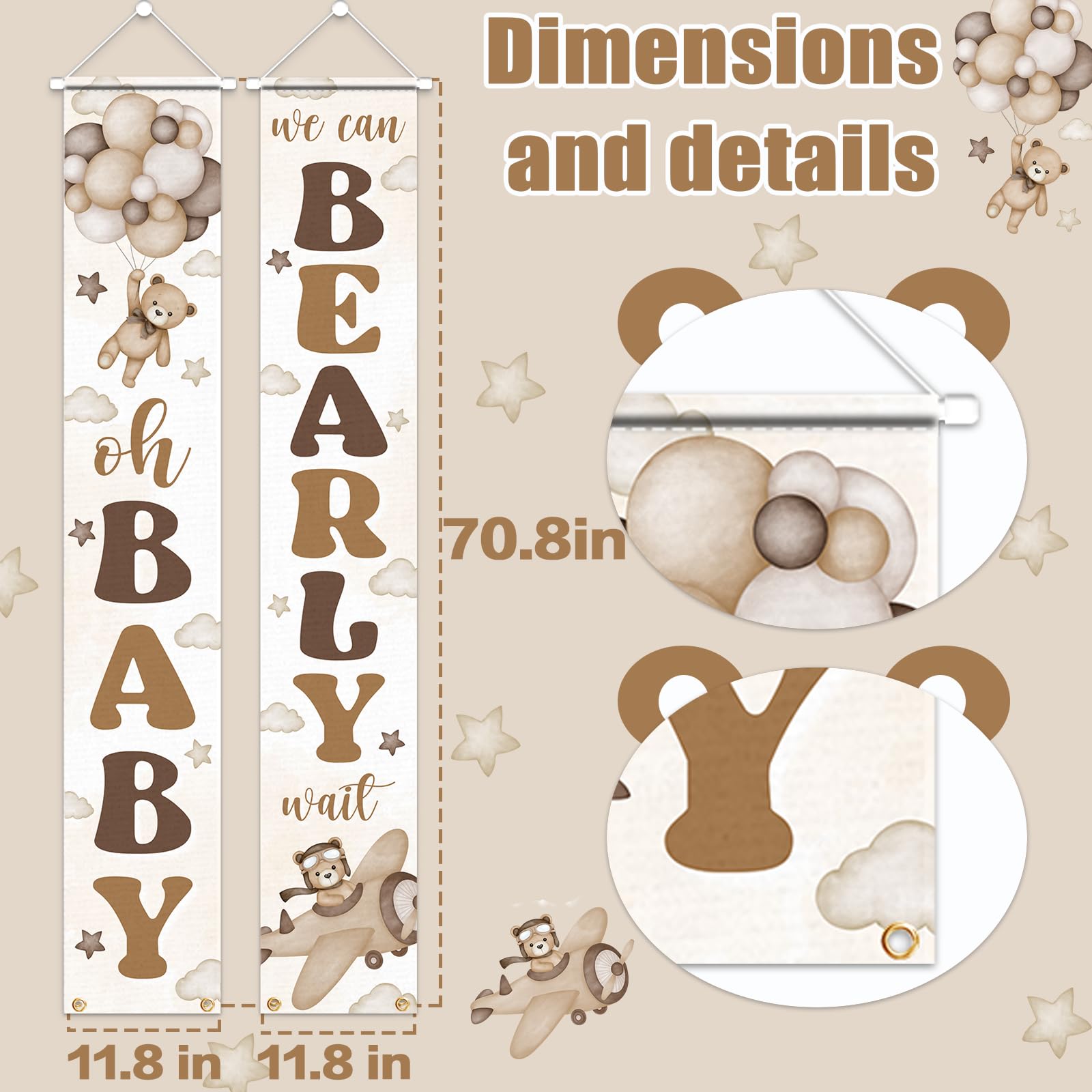 2 Stück Geschlechtsoffenbarung Banner – 'Junge Oder Mädchen' & 'Was Wird Baby Sein', 180 X 30 Cm, Für Babyparty-Dekoration