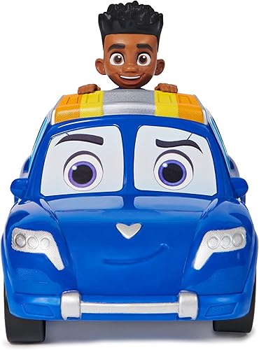 Miniatura 3 de Disney Junior Firebuds, Jayden and Piston - Coche de juguete con función de tracción y acción de deriva de donas, juguetes para niños y niñas a