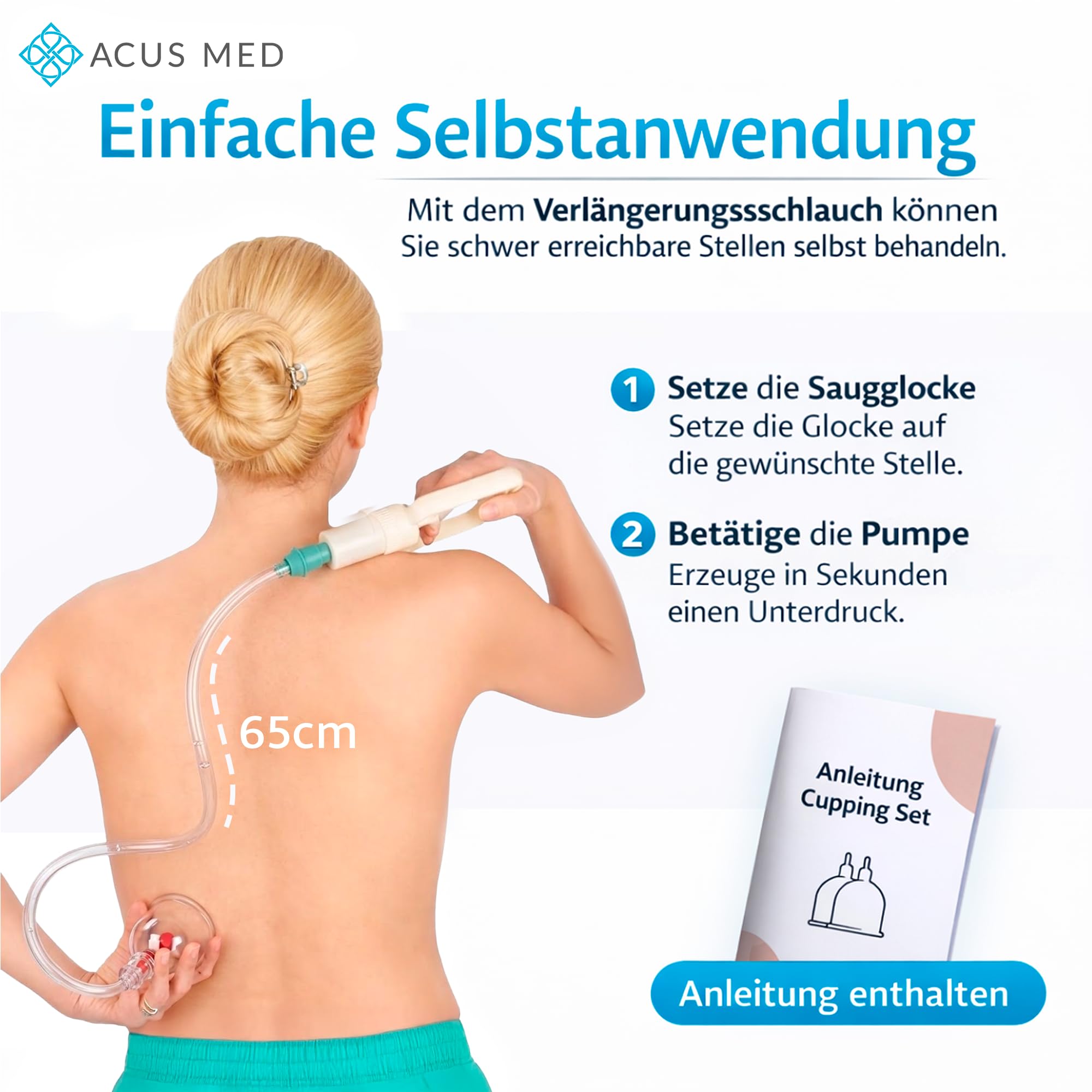 Schröpfgläser Set mit Vakuumpumpe 12 Stück - Schröpfset mit 6 Therapiemagneten - für Gesicht und Körper zur Gegen Cellulite, Spannung und Entspannen Muskeln
