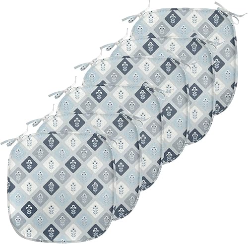 Miniatura 10 de Lunarable Adventure - Cojín de asiento para silla, mapa del mundo en tono retro y descubrimiento de barcos piratas con símbolos náuticos de viaje,